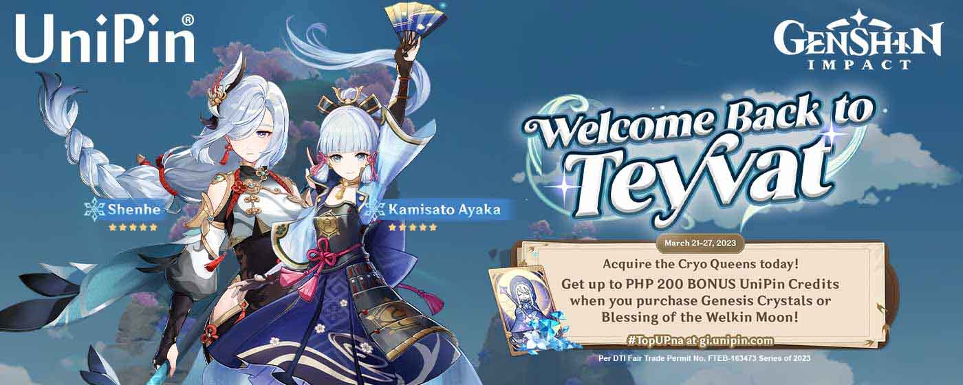 Welcome back to Teyvat: Ayaka and Shenhe (PH)